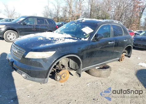 2005 Infiniti Fx35 from USA, damaged, VIN JNRAS08W65X207725